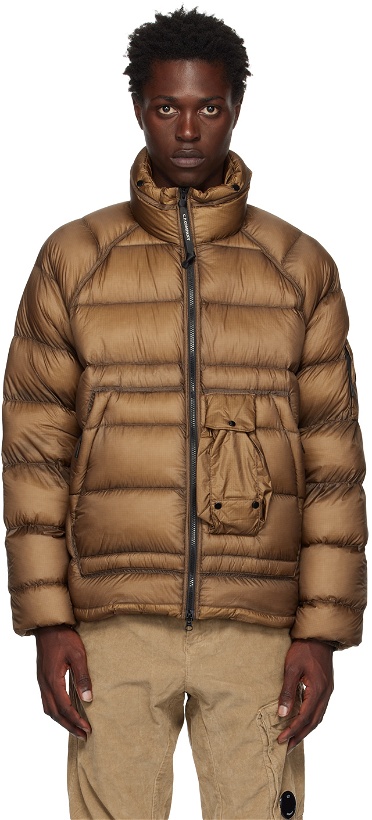 Photo: C.P. Company Brown D.D. Shell Down Jacket