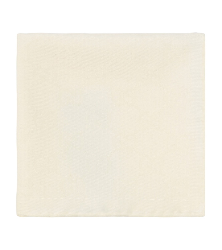 Photo: Gucci GG cotton and silk pocket square