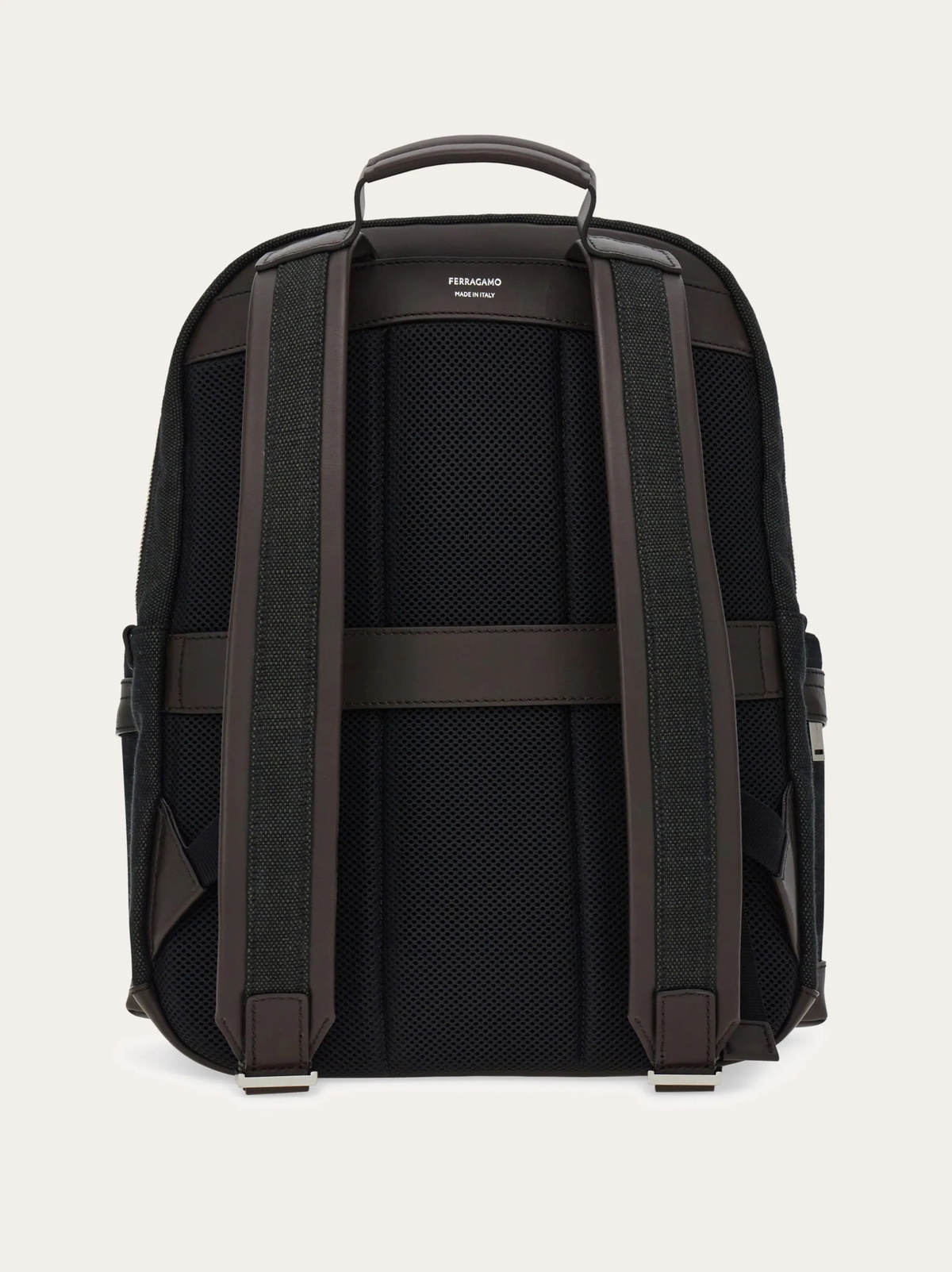Ferragamo Mens Canvas backpack in Green