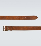 RRL Jones distressed leather belt