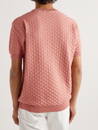 Mr P. - Knitted Cotton-Jacquard T-Shirt - Pink