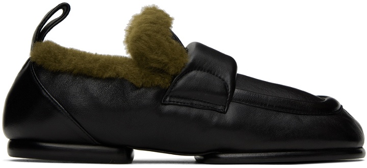 Photo: Dries Van Noten Black Padded Loafers
