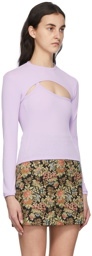 Rokh Purple Strap Top Long Sleeve T-Shirt