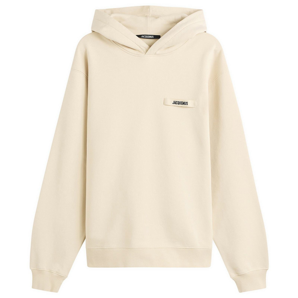 Jacquemus Men's Gros Grain Hoodie in Beige