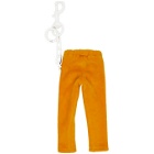 Palm Angels Orange Mini Track Pants Keychain