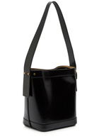 Versace Chain Small Leather Bucket bag - Black - One Size