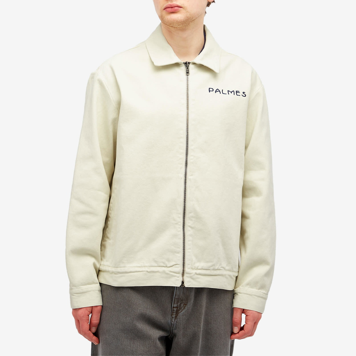 Palmes Men's Tower Zip Jacket in Off-White