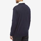 Comme des Garçons Play Men's Small Red Heart Cardigan in Navy
