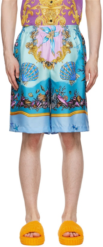 Photo: Versace Blue Trésor de la Mer Shorts