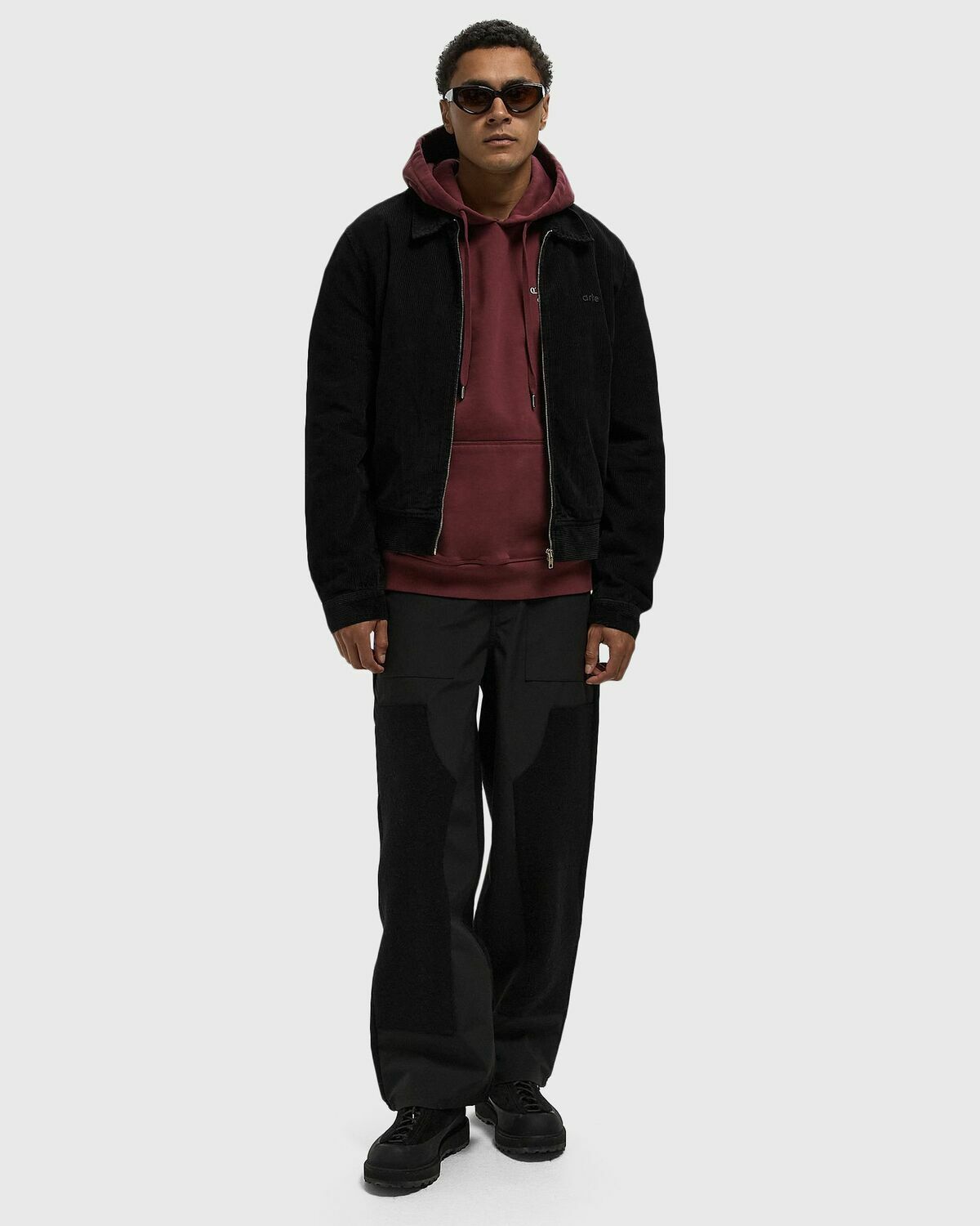 Arte Antwerp Corduroy jacket Black Mens Bomber Jacket