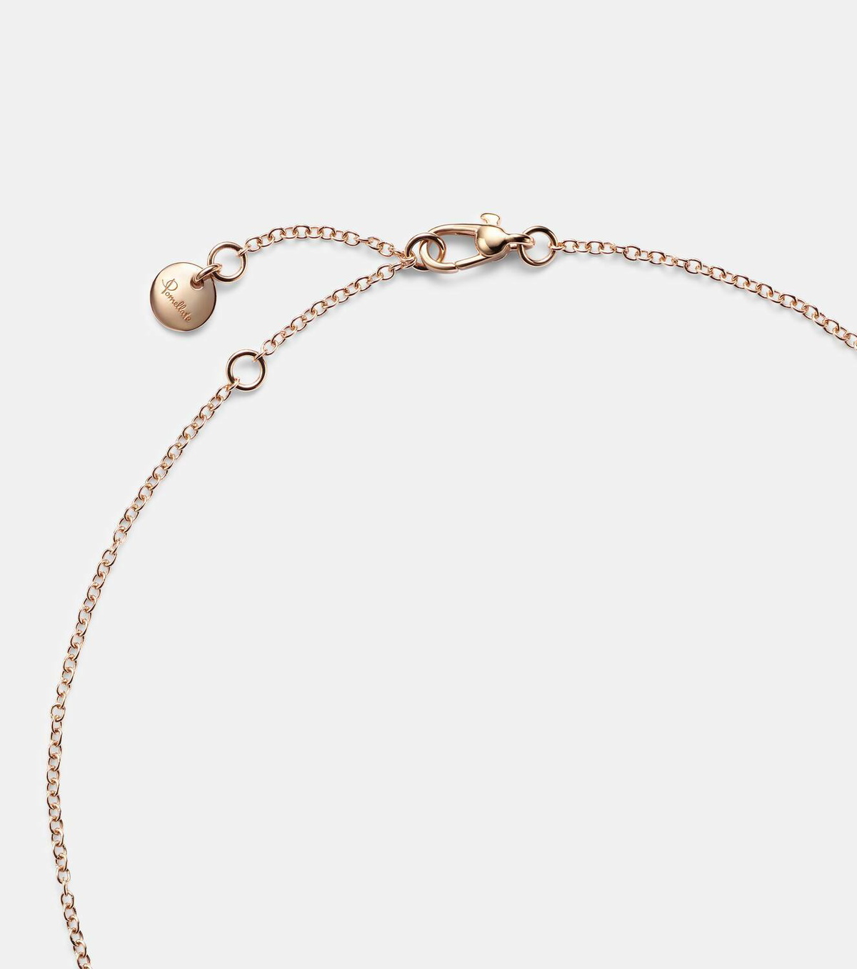 Pomellato Pom Pom Dot 18kt rose gold pendant necklace with turquoise and diamonds