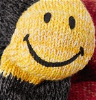 KAPITAL - Smiley Striped Cotton and Hemp-Blend Socks - Charcoal
