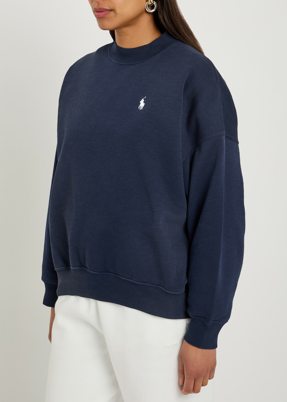 Polo Ralph Lauren Logo Cotton-blend Sweatshirt Navy