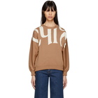 Chloe Pink Chloe Writing Crewneck Sweater