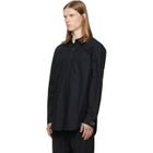BALMAIN Black 'Balmain Paris' Cotton Poplin Shirt
