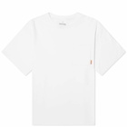 Acne Studios Men's Extorr Pocket Pink Label T-Shirt in Optic White