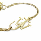 JW Anderson Women's Anchor Logo Pendant Bracelet in Yellow