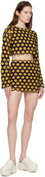 Simon Miller Black & Yellow Wizzy Miniskirt