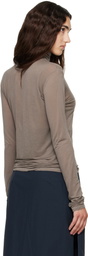Baserange Gray Long Sleeve Turtleneck