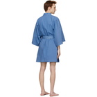 Double Rainbouu Blue Linen EZ Robe