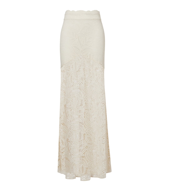 Photo: Alexandra Miro Juniper semi-sheer lace maxi skirt