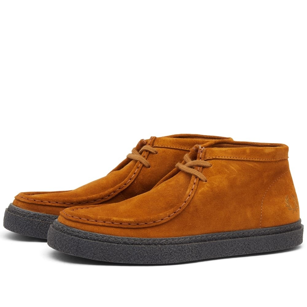 Fred Perry Authentic Men's Dawdon Mid Suede Boot in Nut Flake Fred ...