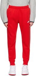 Nike Red Embroidered Sweatpants