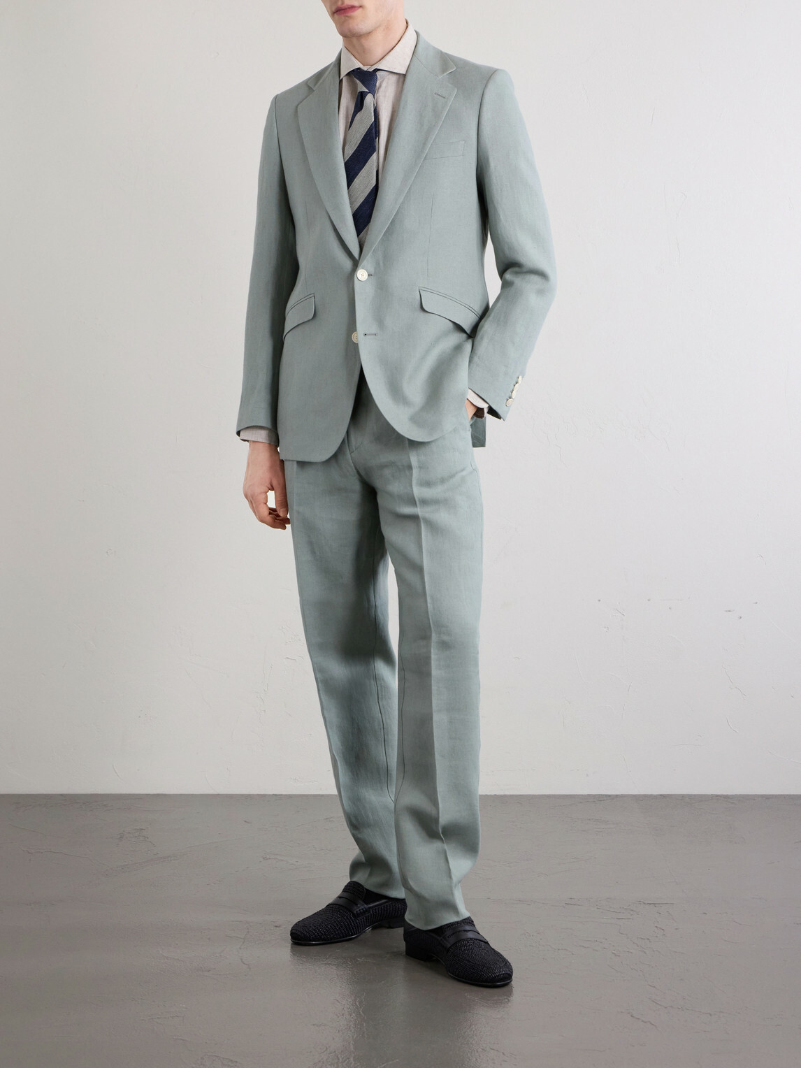 Favourbrook - Cooper Linen Suit Jacket - Green