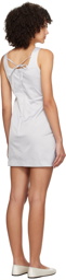 Kijun Gray Cargo Minidress