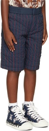 Burberry Kids Navy Jaden Shorts