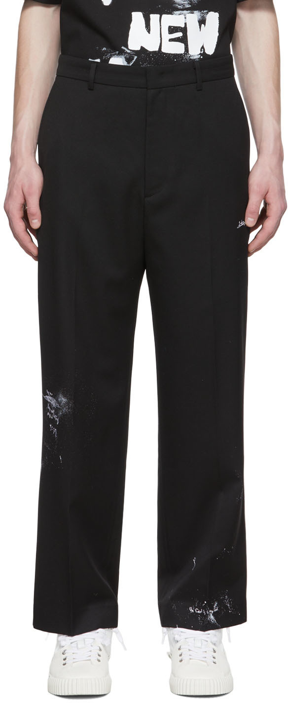 ADER error Black Wool Trousers ADER error