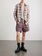 Rick Owens - Boxer Straight-Leg Stretch-Cotton Canvas Drawstring Shorts - Purple