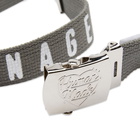 Human Made Men's Web Belt in Grey