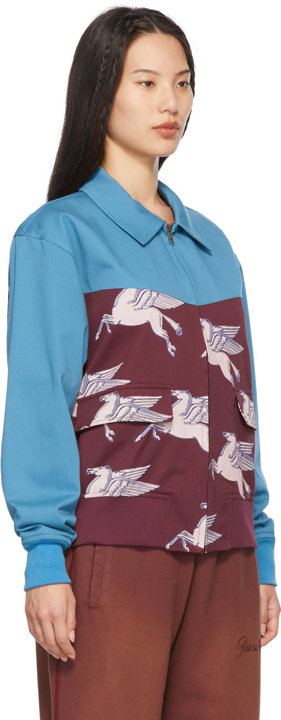 Awake NY Blue & Burgundy Pegasus Jacket Awake NY