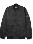 Raf Simons - Logo-Appliquéd Printed Recycled Canvas Bomber Jacket - Black