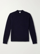 Sunspel - Merino Wool-Basketweave Sweater - Blue