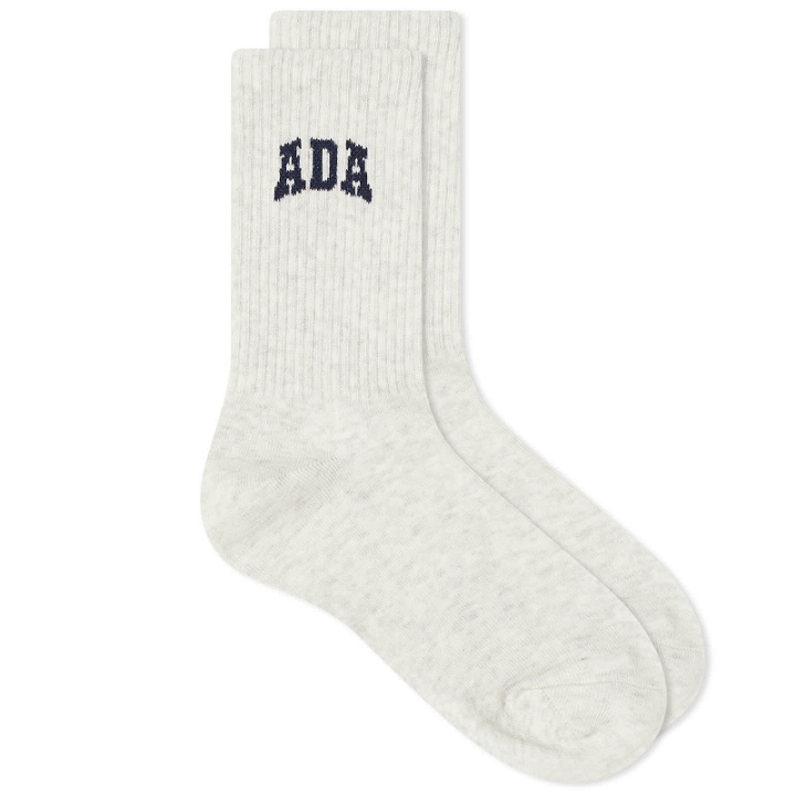 Photo: Adanola Women's ADA Socks in Light Grey Melange/Navy