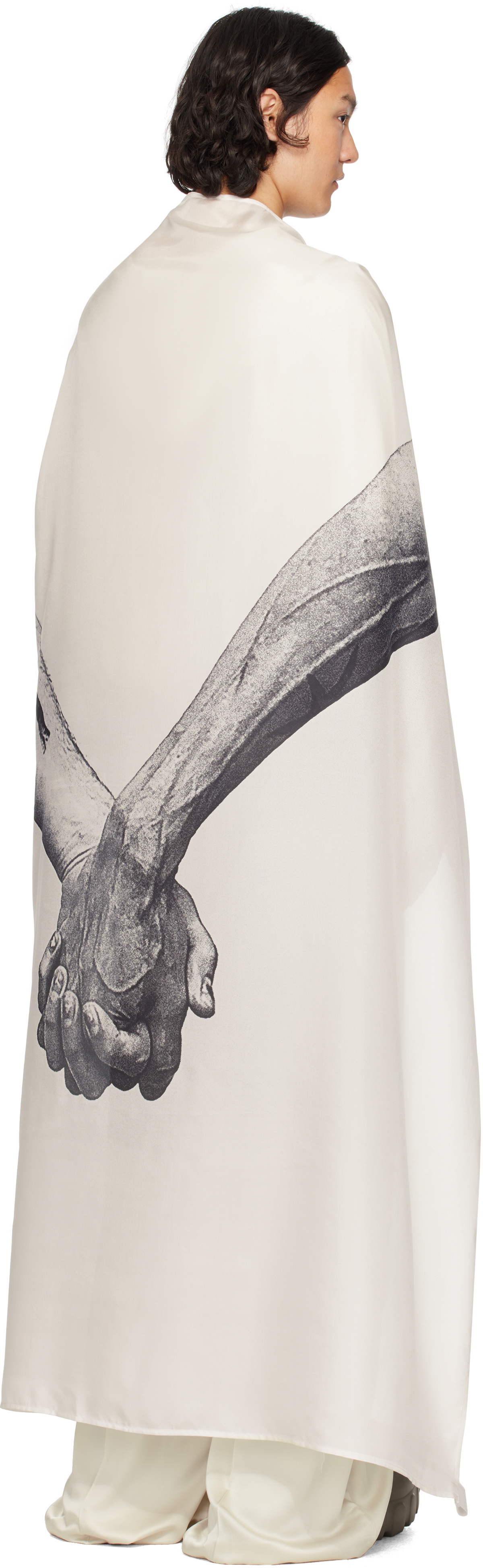 Rick Owens Off-White Hollywood Flag Scarf Rick Owens