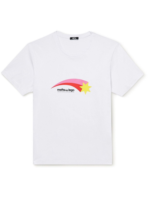 Photo: MSFTSrep - Logo-Print Cotton-Jersey T-Shirt - White