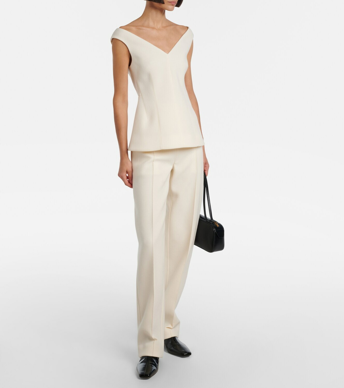 Proenza Schouler Zee high-rise scuba straight pants
