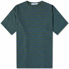 General Admission Men's Striped Slub T-Shirt in Green Blue