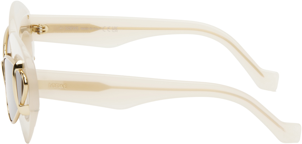 Loewe white cat-eye framed sunglasses LOEWE EYEWEAR Cocktail cat-eye acetate sunglasses | NET-A-PORTER main image 2