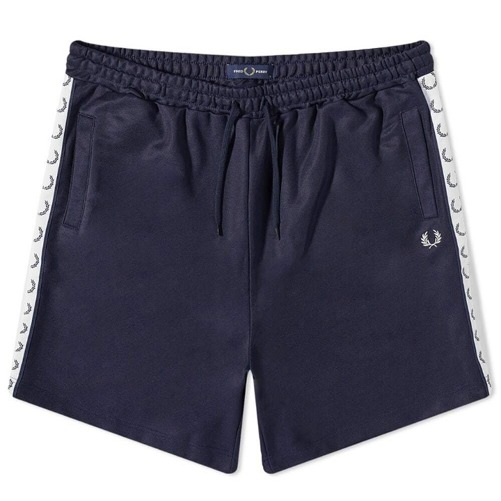 Photo: Fred Perry Men's Taped Tricot Short in Carbon Blue