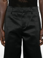 ENTIRE STUDIOS Black Straight-Leg Trousers