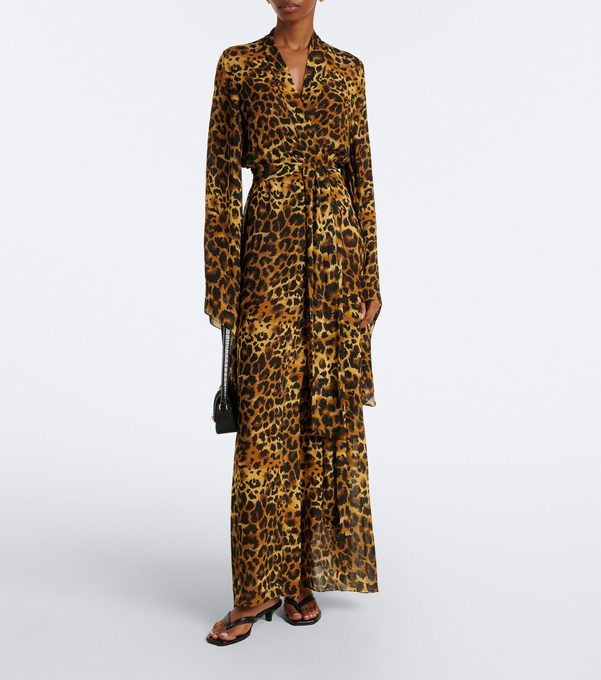 Johanna Ortiz Leopard-print georgette kaftan