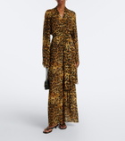 Johanna Ortiz Leopard-print georgette kaftan