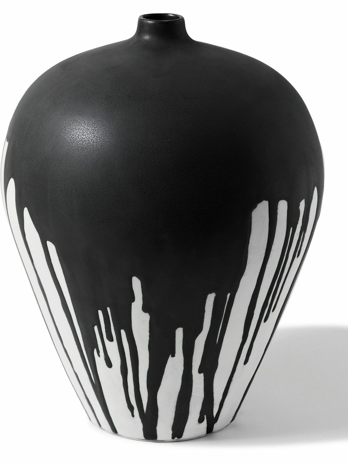 Japanese Craft Floating Drip Glazed Ceramic Vase