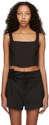 SIR. Black Marco Bustier Tank Top