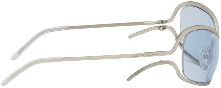 A BETTER FEELING Silver Numa Sunglasses