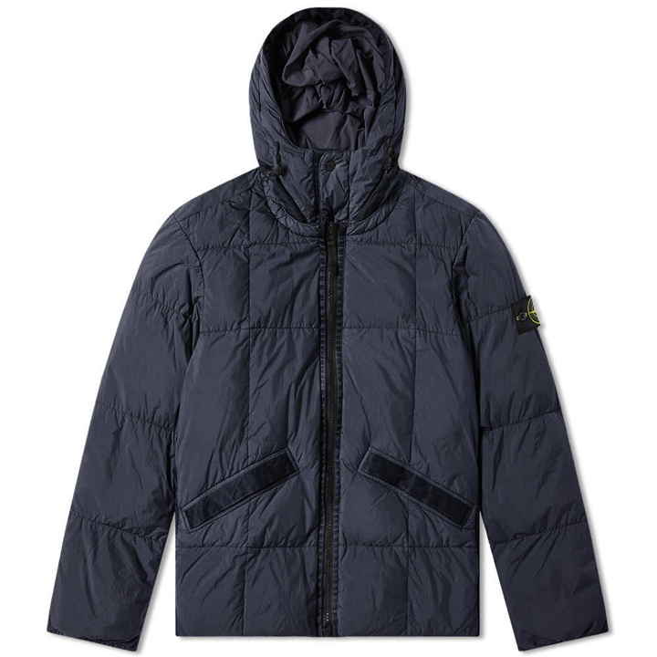 Photo: Stone Island Crinkle Reps Hooded Down Jacket